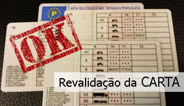 revalidação carta condução